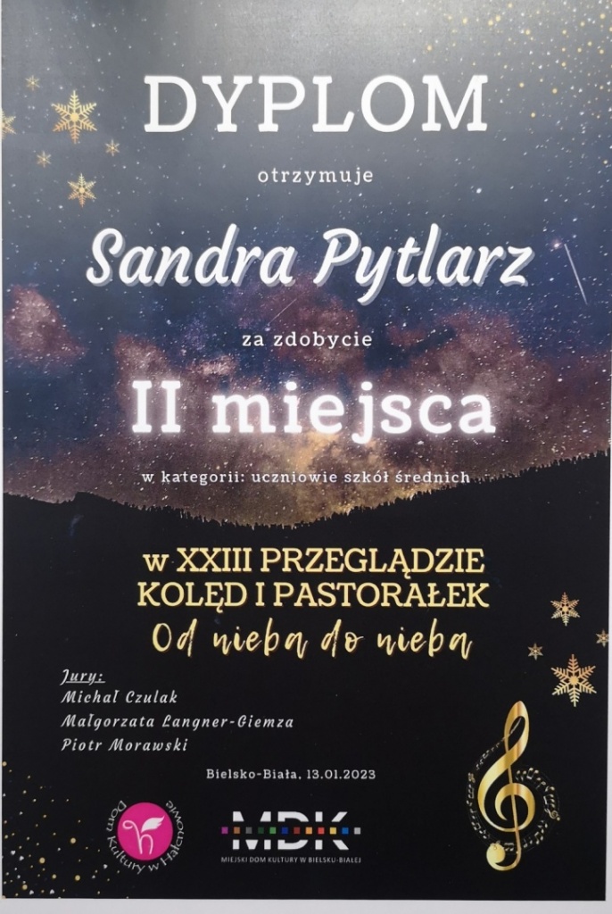 Wokalne sukcesy Sandry Pytlarz2
